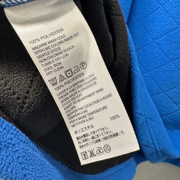 Tommy Bahama Jacket Mens Medium Blue 1/4 Zip Fleece Pullover Coastal RARE STYLE - Picture 6 of 7